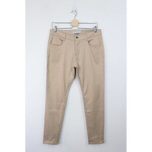 Baubax Stain And Water Resistant Trouser 30 Leggings Skinny Leg Pant Khaki Beige